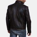 Drakeshire Brown Leather Jacket back