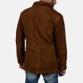 Sheriff Brown Suede Jacket back