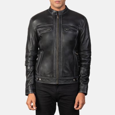 Youngster Black Leather Biker Jacket