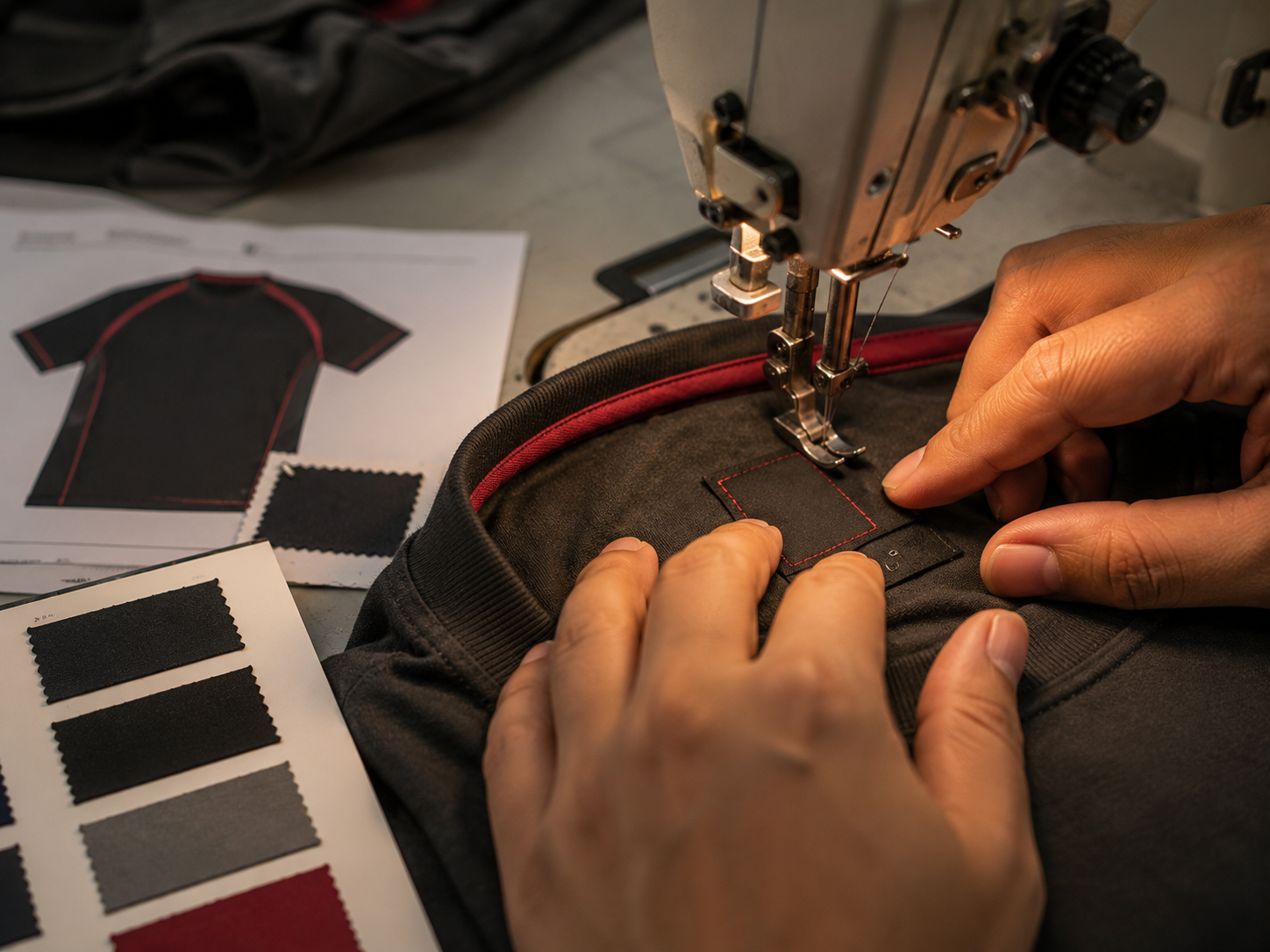 Custom private label clothing manufacturing - branding process