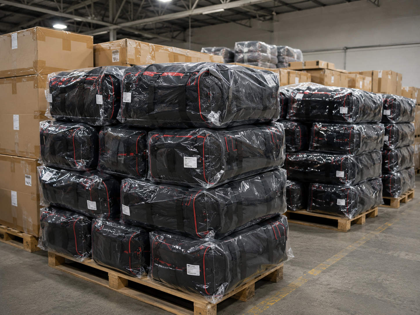 Custom Sports Bags Exporters in UK - packing and export