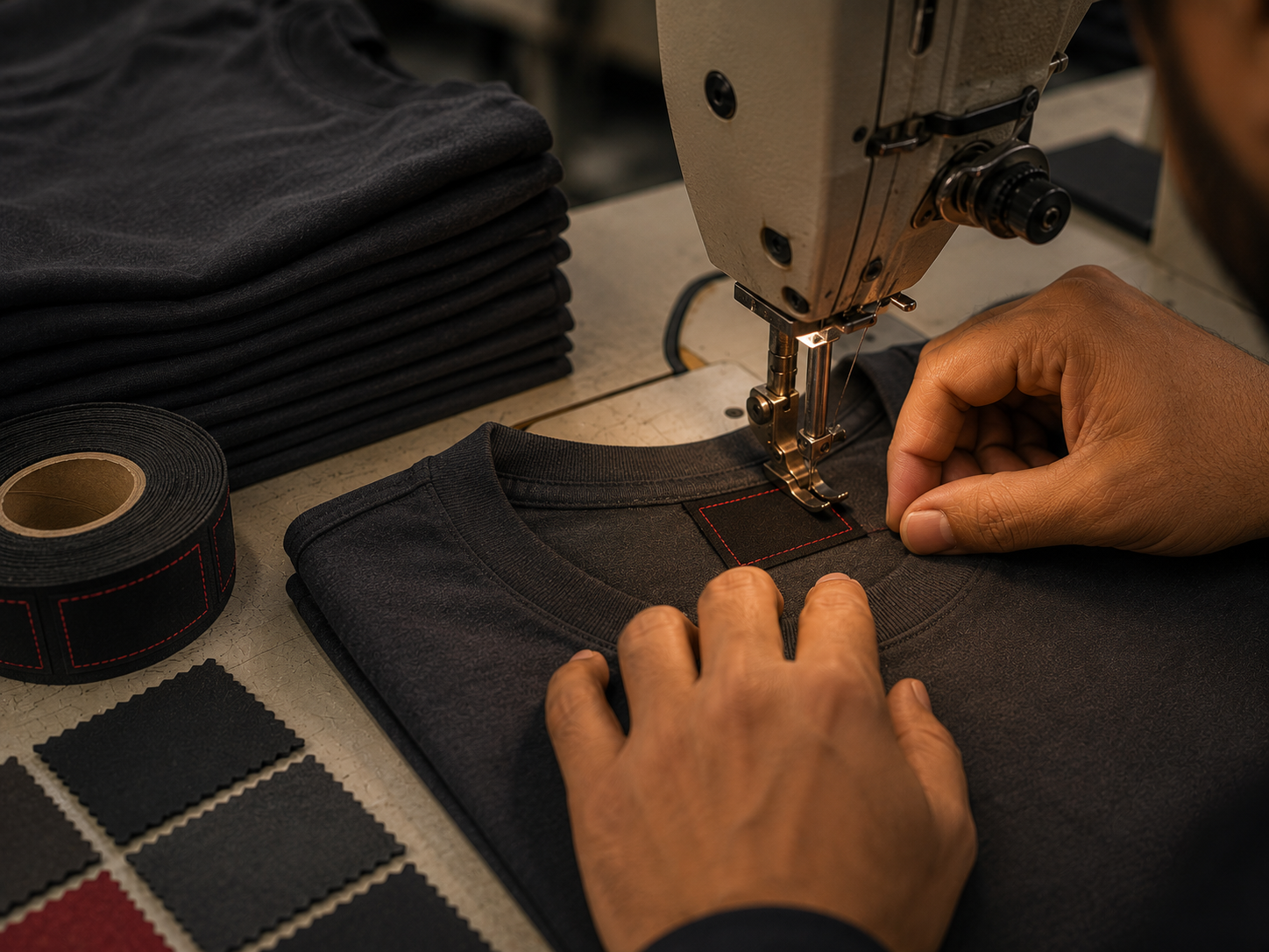 Private label t-shirt manufacturing - branding process