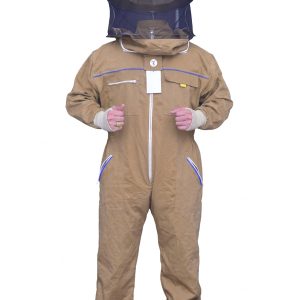 Premium cotton beekeeping suit front view - Hijaz Industry